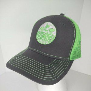 Mossy Oak Fishing EAG Snapback Mesh Trucker Hat Cap Neon Green